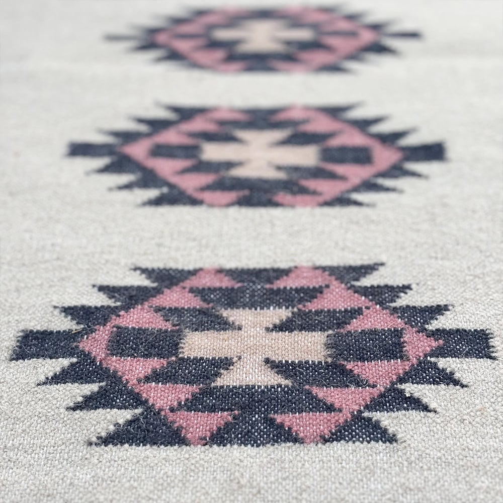 Handmade Vintage Multicolor Wool Dhurrie For Living Room